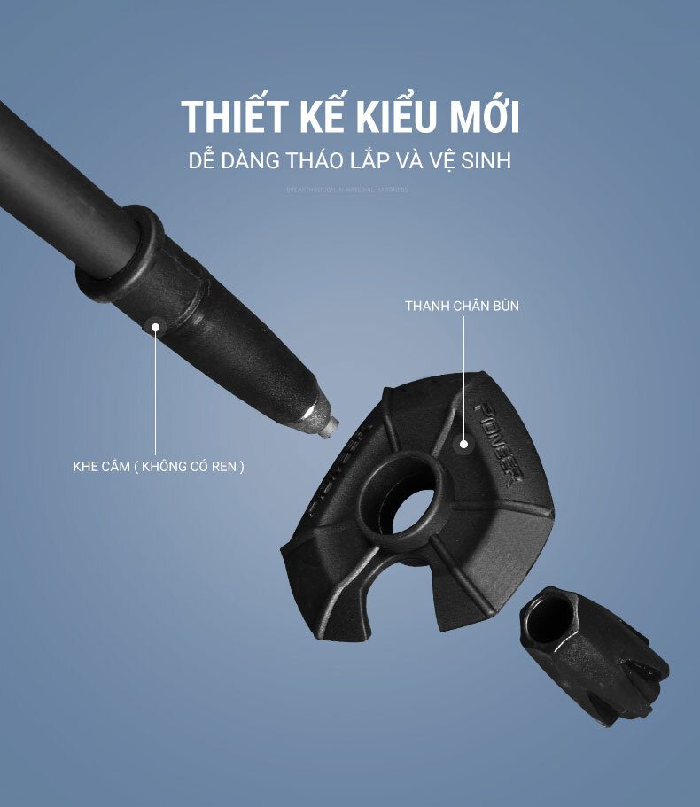 gay leo nui pioneer pl 16 18 Gậy leo núi dạng gấp Z-Pole siêu nhẹ Pioneer Cross-Country PL-16 (96 gram) - YCB.vn