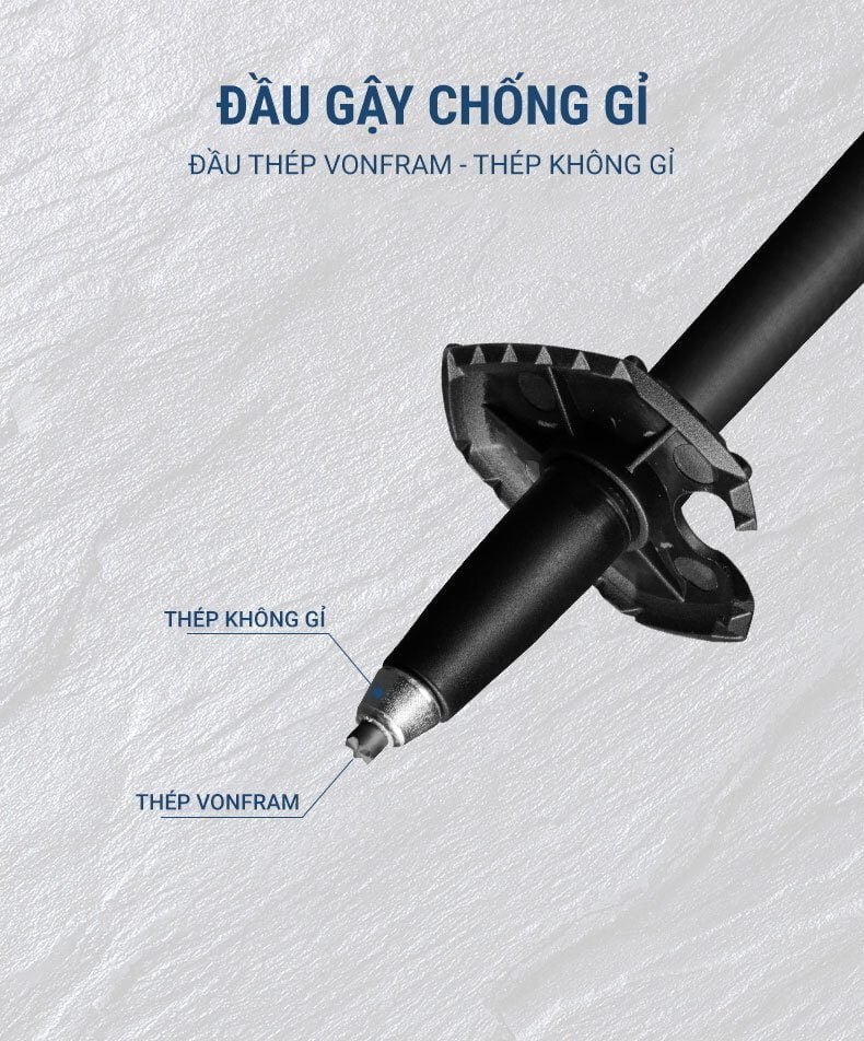 gay leo nui pioneer pl 16 19 Gậy leo núi dạng gấp Z-Pole siêu nhẹ Pioneer Cross-Country PL-16 (96 gram) - YCB.vn