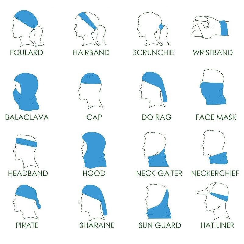 khan ong da nang su dung Khăn ống đa năng đi phượt YGP Buff (Magic Turban) - YCB.vn