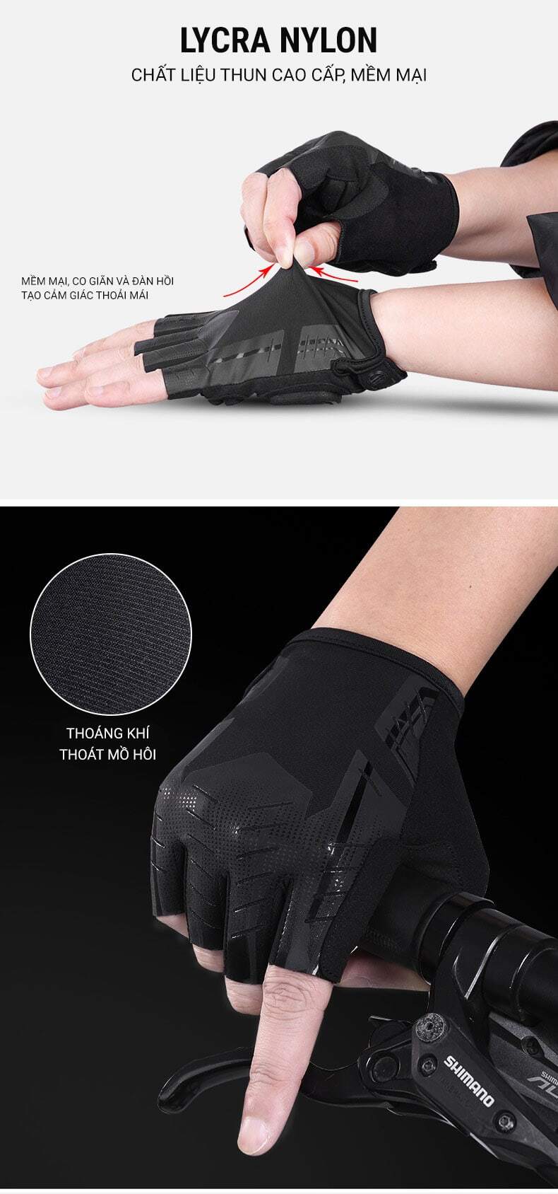 gang tay xe dap wheel up s191 10 Găng tay xe đạp hở ngón Wheel Up S191 - YCB.vn