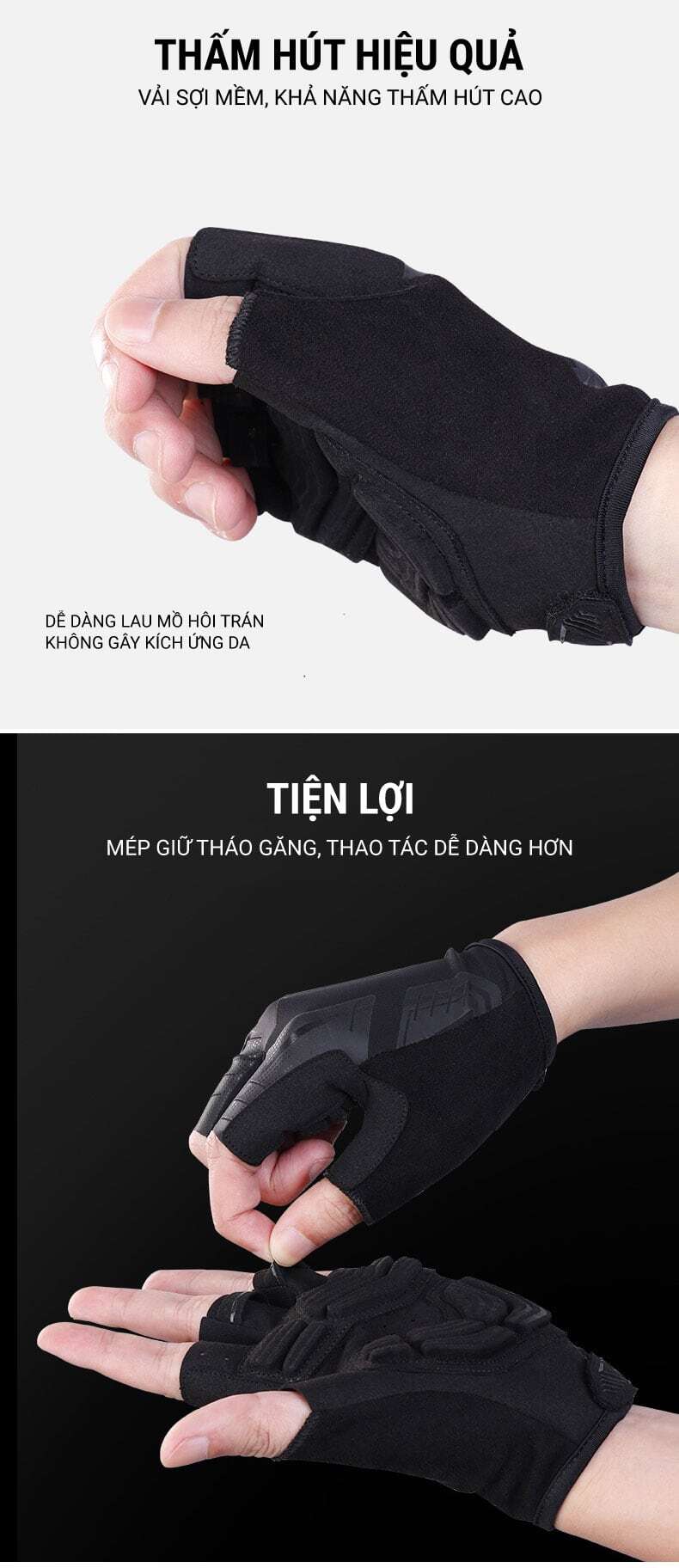 gang tay xe dap wheel up s191 11 Găng tay xe đạp hở ngón Wheel Up S191 - YCB.vn