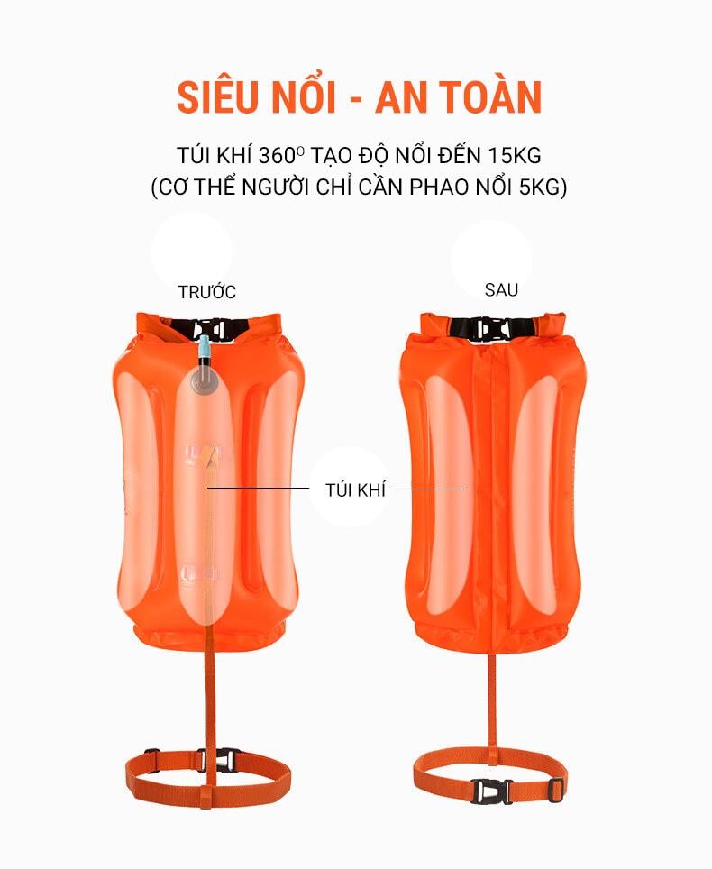 phao boi bien marjaqe 360 12 Phao bơi biển open water Marjaqe 360 (20L) - YCB.vn
