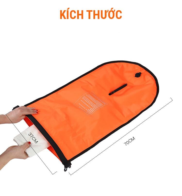 phao boi bien marjaqe double airbag 10 Phao bơi biển open water Marjaqe Double Airbag (20L) - YCB.vn