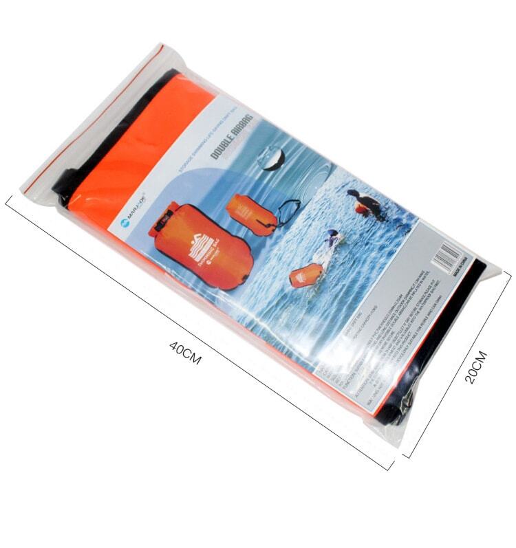phao boi bien marjaqe double airbag 11 Phao bơi biển open water Marjaqe Double Airbag (20L) - YCB.vn