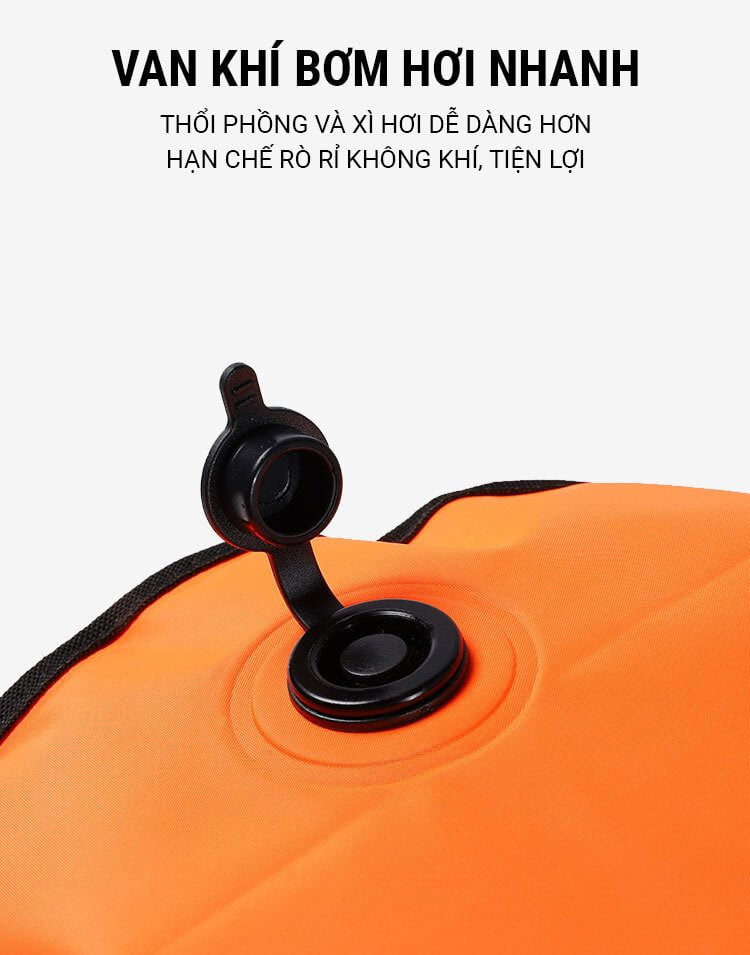 phao boi bien marjaqe double airbag 16 Phao bơi biển open water Marjaqe Double Airbag (20L) - YCB.vn