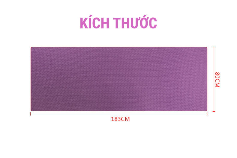 tham yoga tpe kho lon 80cm 20 Thảm Yoga TPE 8mm (183cm x 80cm) - YCB.vn
