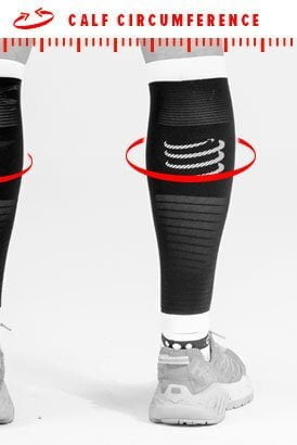 compressport guide sizing Calf sleeves Bó bắp chân Compressport Calf Compression Sleeves R1V1 - YCB.vn
