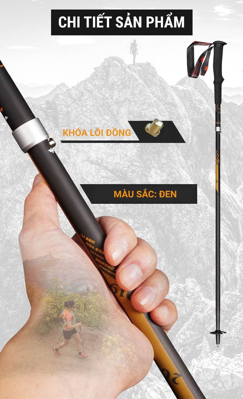 Gậy leo núi carbon gấp Z-Pole Pioneer Trailblazer PL-18 (134 gram) 3 gay leo nui 7 Gậy leo núi carbon gấp Z-Pole Pioneer Trailblazer PL-18 (134 gram) - YCB.vn