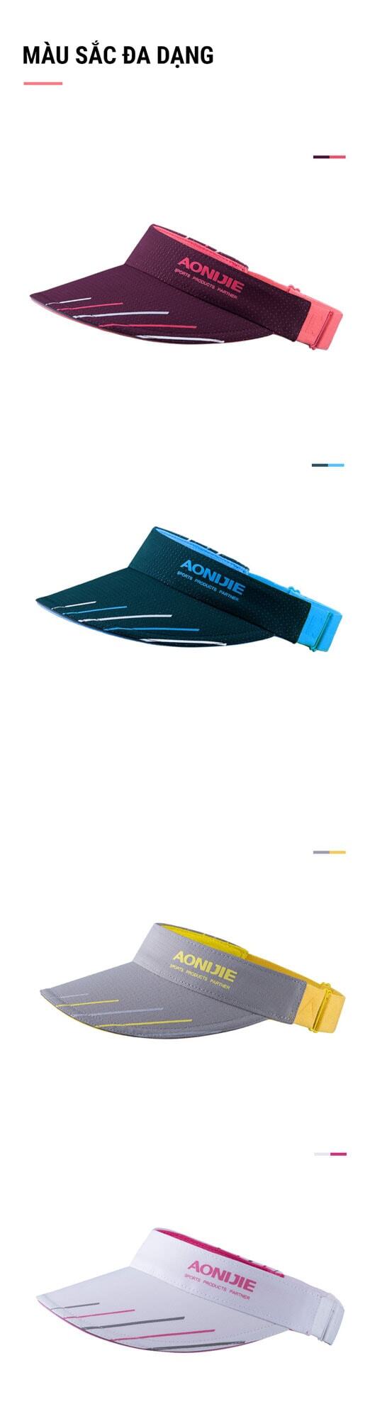 non visor aonijie 15 1 Nón thể thao chống nắng Aonijie Sun Visor Cap - YCB.vn