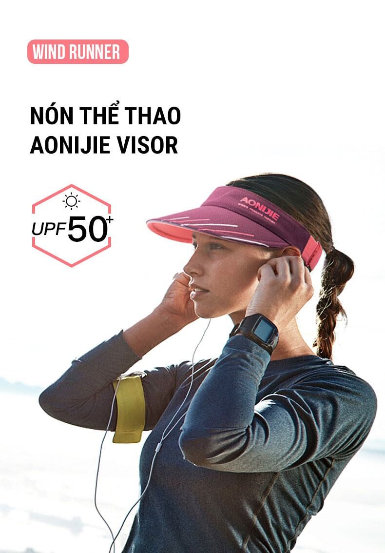 non visor aonijie 9 Nón thể thao chống nắng Aonijie Sun Visor Cap - YCB.vn