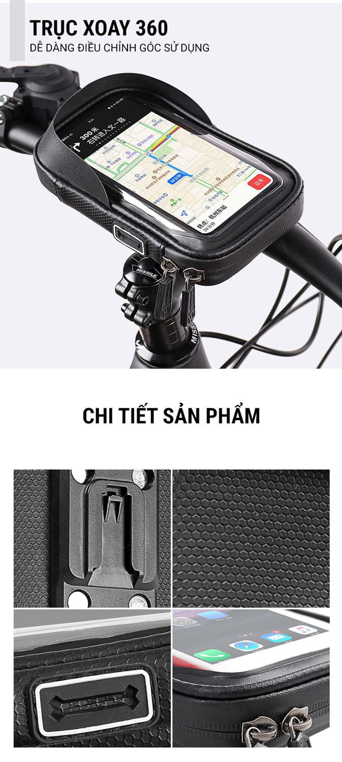 tui gan dien thoai wheel up hbb 02 14 Túi điện thoại chống nước Wheel Up (HBB-02) - YCB.vn