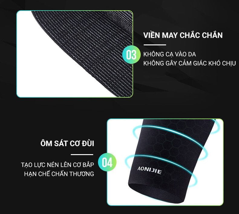 bo dui aonijie thigh compression ts03 17 1 Đai quấn bó cơ đùi Aonijie Thigh Sleeve Compression E4403 (TS03) - YCB.vn