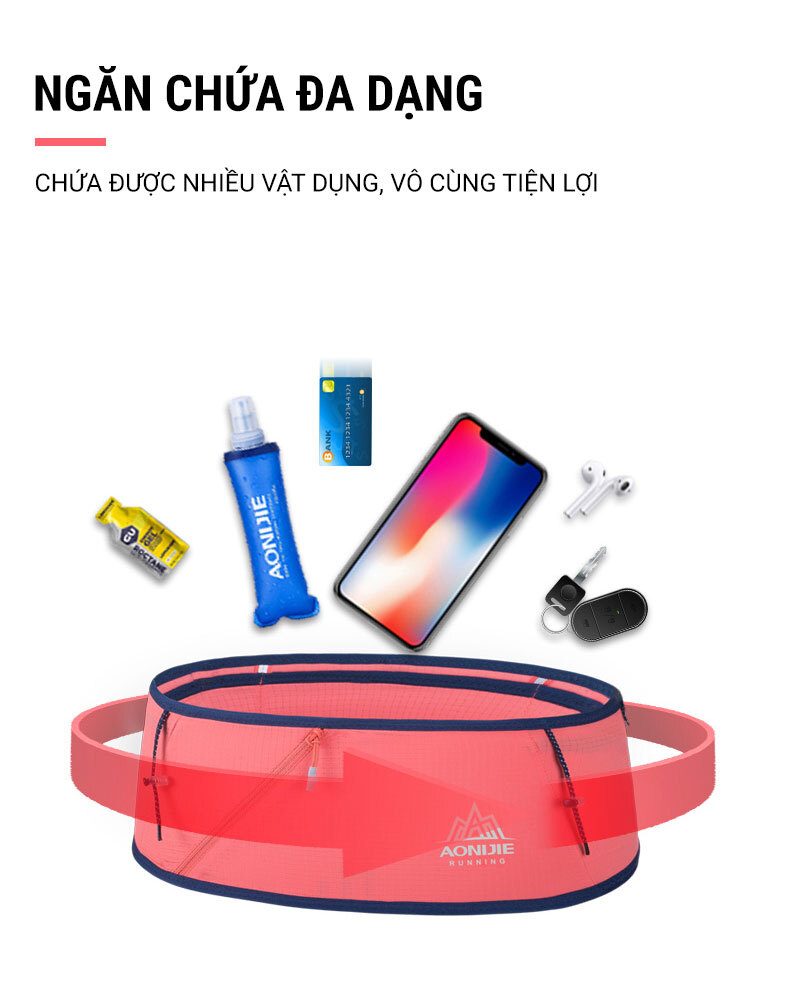 Túi đeo hông Aonijie Sport Waist Bag W8101 (B037) 6 aonijie sport waist bag w1801 b03711 Túi đeo hông Aonijie Sport Waist Bag W8101 (B037) - YCB.vn