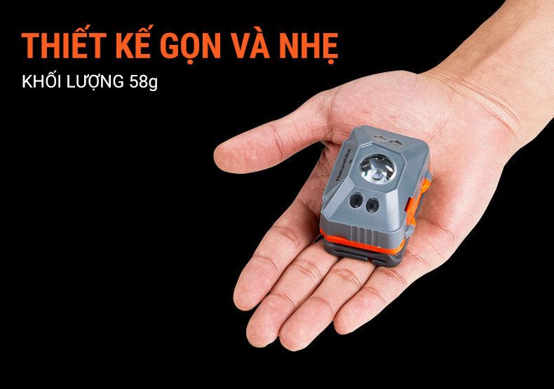 den pin doi dau naturehike19 Đèn pin đeo trán Naturehike Headlamp 140Lumens (pin sạc 1200mAh) - YCB.vn