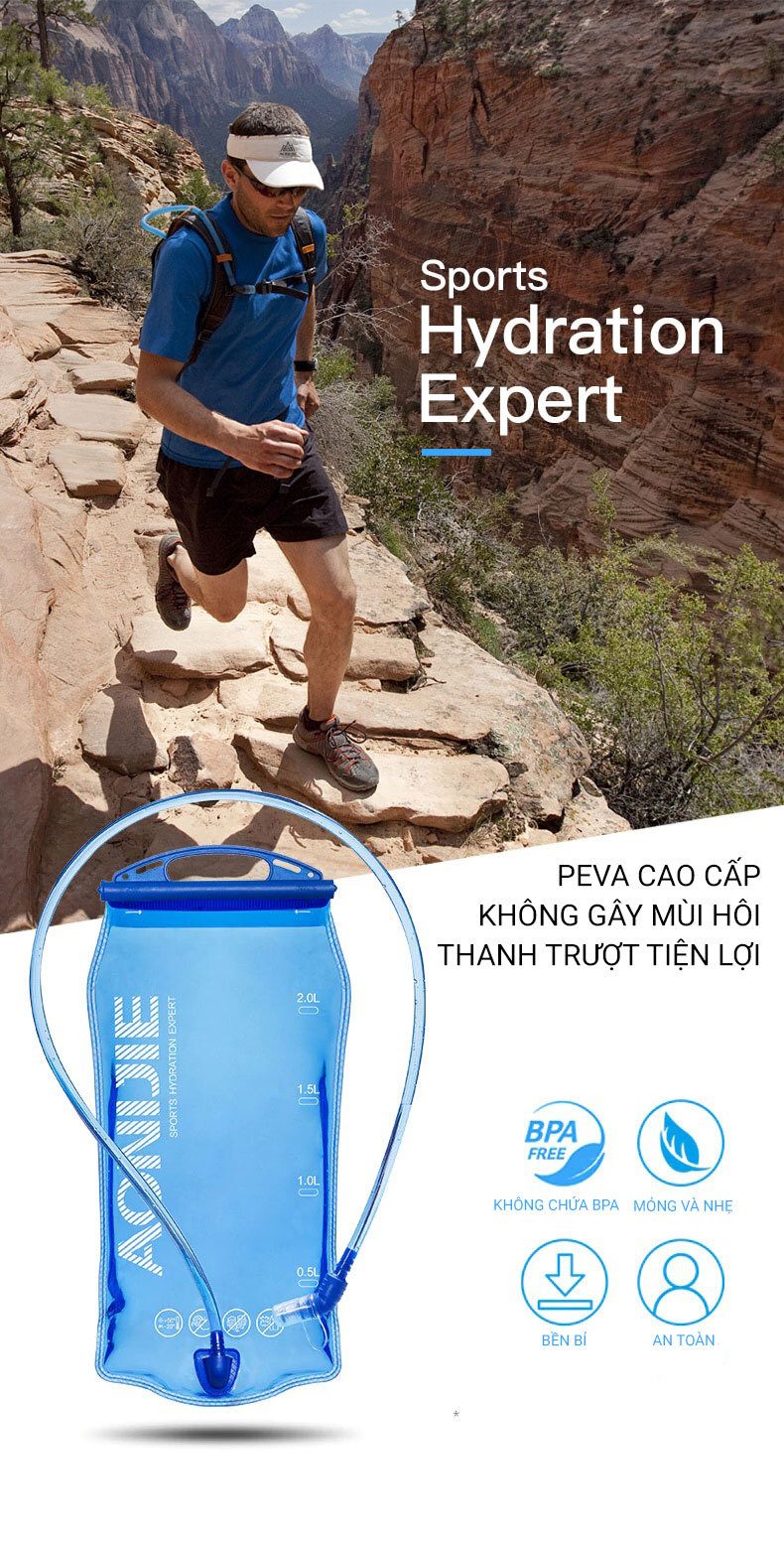 Túi nước thể thao Aonijie SD51 1 tui nuoc the thao aonijie sd5117 Túi nước thể thao Aonijie SD51 - YCB.vn