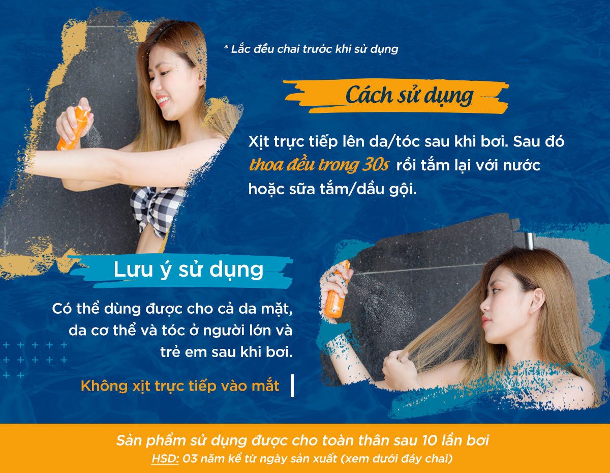 Chai xịt khoáng khử Clo sau khi bơi SwimRinse 10 swimrinse 11 Chai xịt khoáng khử Clo sau khi bơi SwimRinse - YCB.vn
