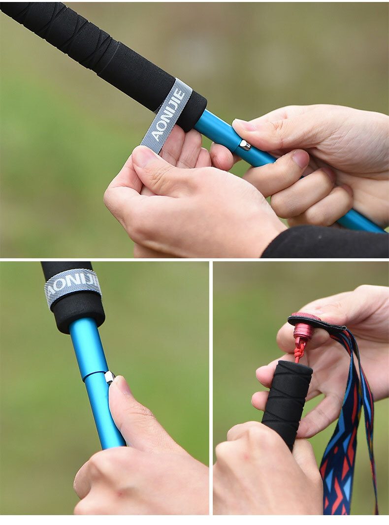 gay leo nui aonije z pole alu e4201 23 Gậy leo núi chạy trail gấp Aonijie Z-Pole Alu E4201 - YCB.vn
