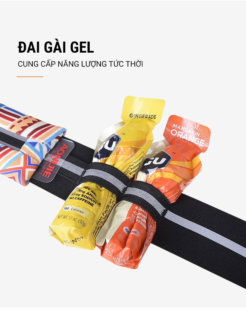 that lung chay bo phan quang 0033 Thắt lưng chạy bộ tích hợp dây đeo BIB Aonijie W966 - YCB.vn
