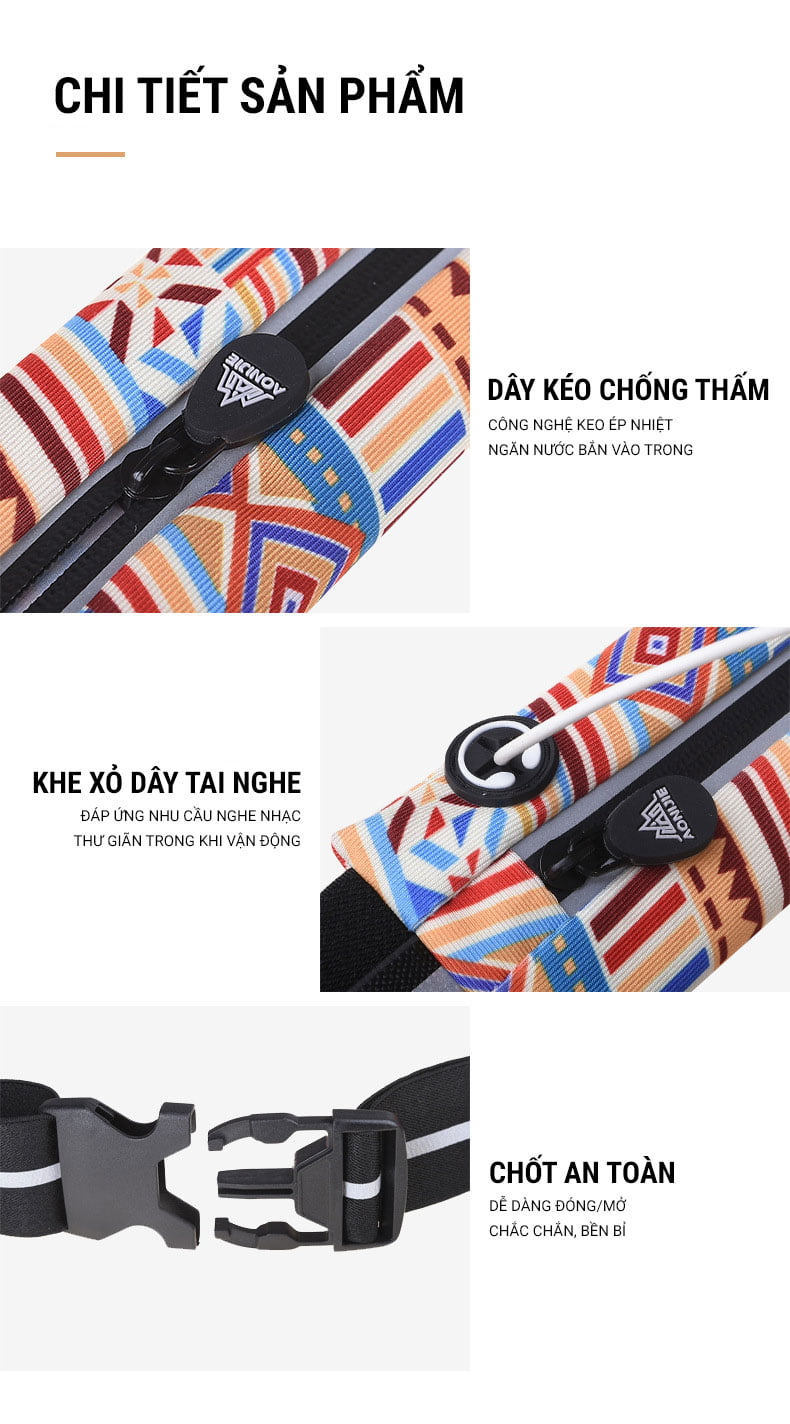 that lung chay bo phan quang 0037 Thắt lưng chạy bộ tích hợp dây đeo BIB Aonijie W966 - YCB.vn