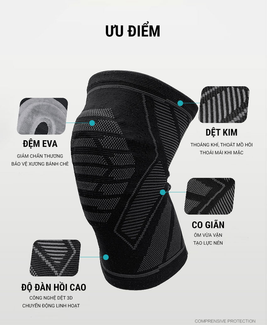 bang goi kn05s 10 Băng hỗ trợ gối tích hợp đệm EVA Boer KN05s - YCB.vn