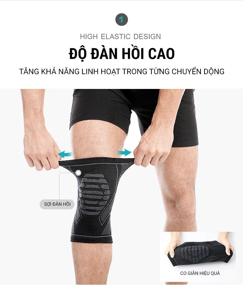 bang goi kn05s 11 Băng hỗ trợ gối tích hợp đệm EVA Boer KN05s - YCB.vn