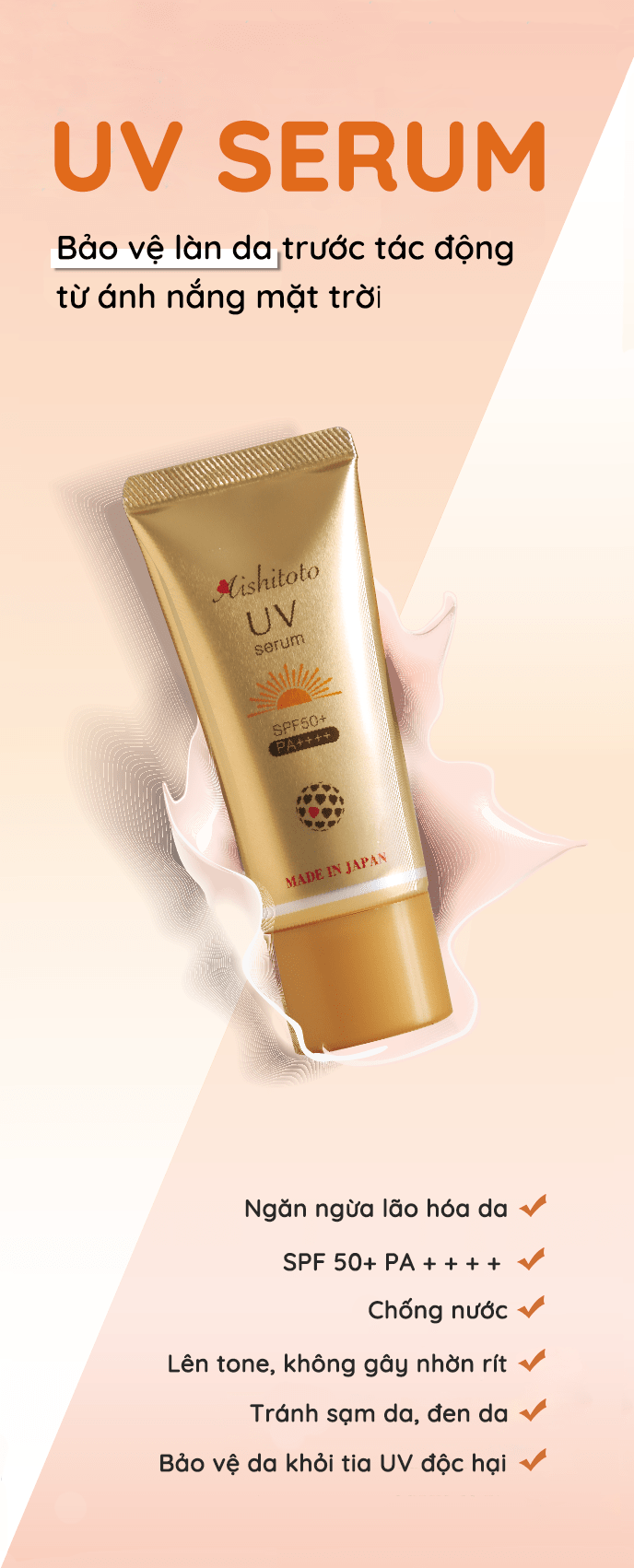 Serum chong nang aishitoto UV 30g1 Kem chống nắng Aishitoto UV Serum (30g) - YCB.vn