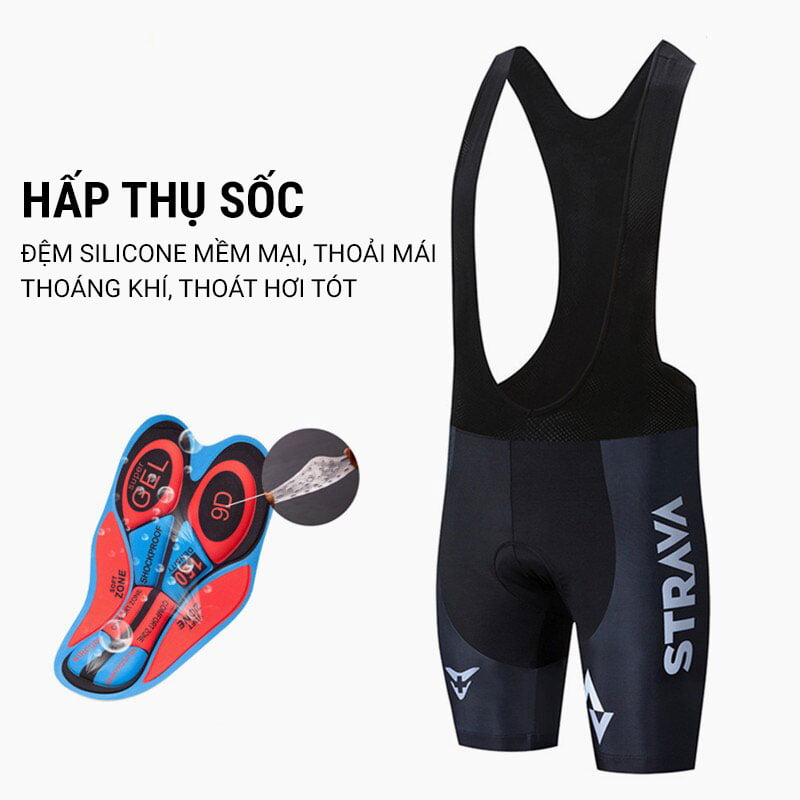 Quần đạp xe Strava Bib Shorts - YCB.vn