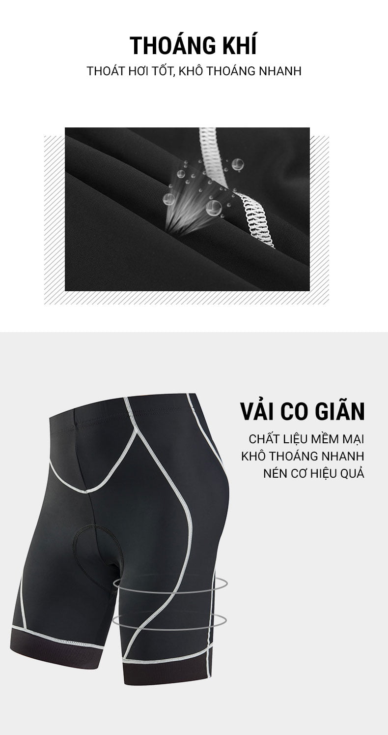 Quần đạp xe nam Wheel Up Cycling 1/2 Shorts 4 Quần đạp xe nam Wheel Up Cycling 1/2 Shorts - YCB.vn