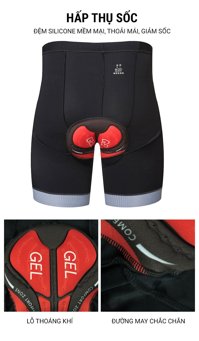 Quần đạp xe nam Wheel Up Cycling 1/2 Shorts 6 Quần đạp xe nam Wheel Up Cycling 1/2 Shorts - YCB.vn