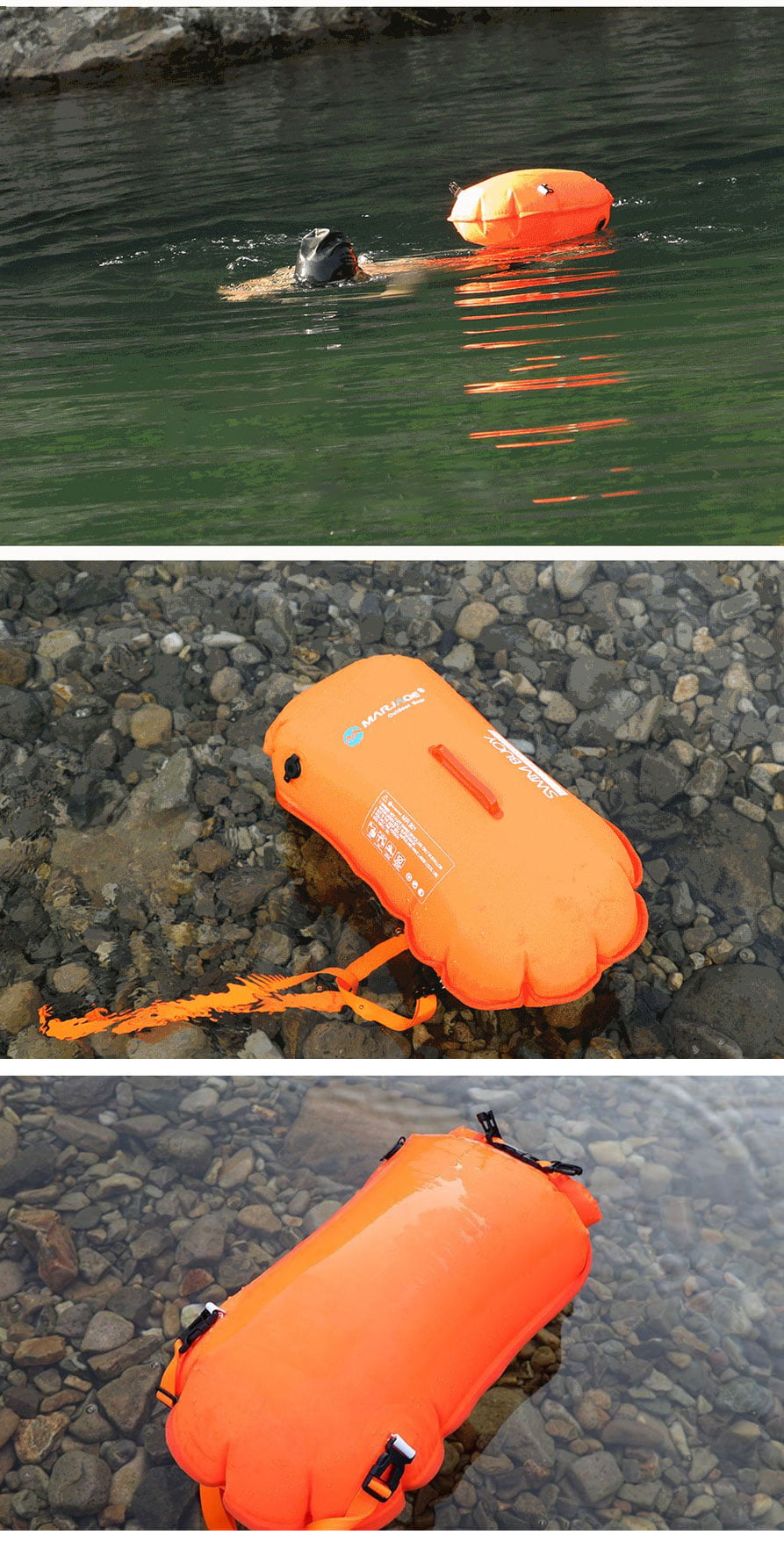 phao boi bien Marjaqe Swim Buoy MR901 007 1 Phao bơi biển open water Marjaqe Swim Buoy MR901 (28L / 35L) - YCB.vn