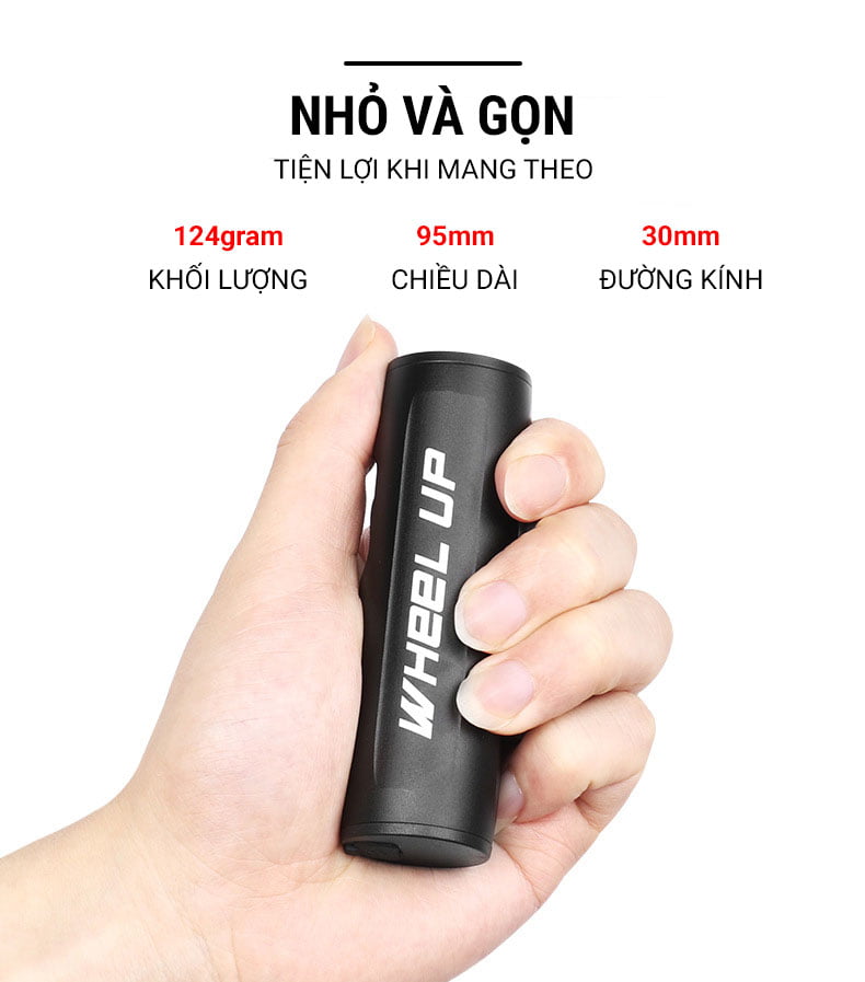 Đèn LED trước gắn ghi đông Wheel Up 390LM 4 DEN PHA XE DAP WHEEL UP 13 Đèn LED trước gắn ghi đông Wheel Up 390LM - YCB.vn