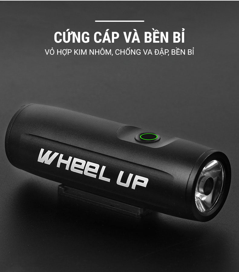 Đèn LED trước gắn ghi đông Wheel Up 390LM 2 DEN PHA XE DAP WHEEL UP 7 Đèn LED trước gắn ghi đông Wheel Up 390LM - YCB.vn