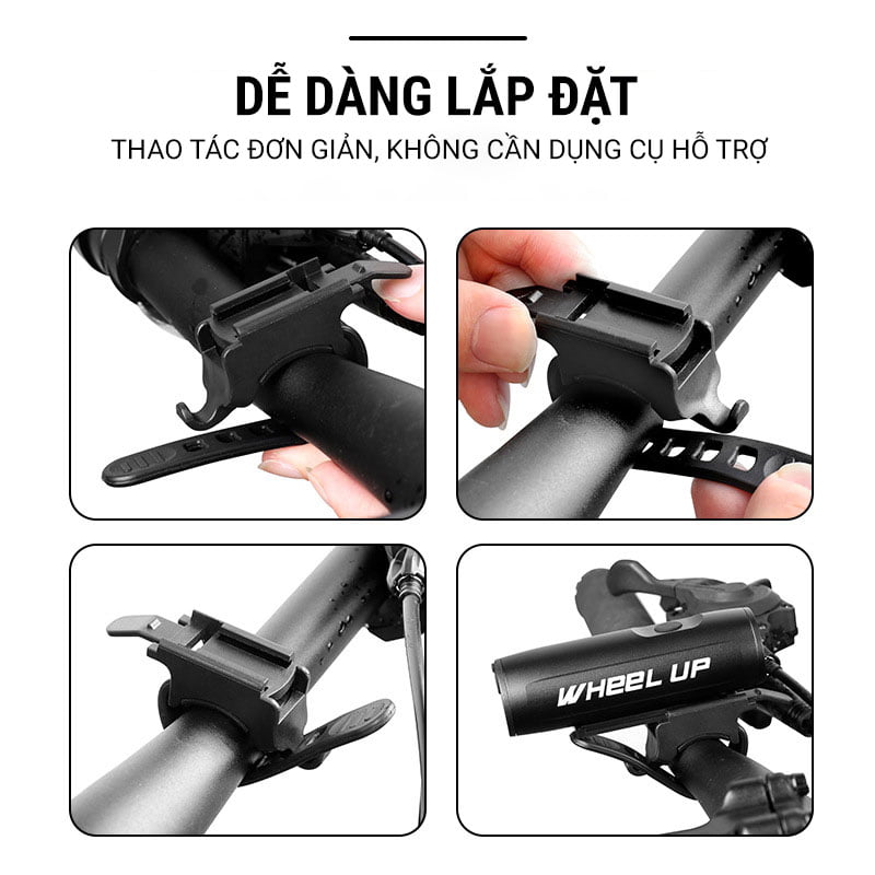 Đèn LED trước gắn ghi đông Wheel Up 390LM 10 DEN PHA XE DAP WHEEL UP 9 Đèn LED trước gắn ghi đông Wheel Up 390LM - YCB.vn