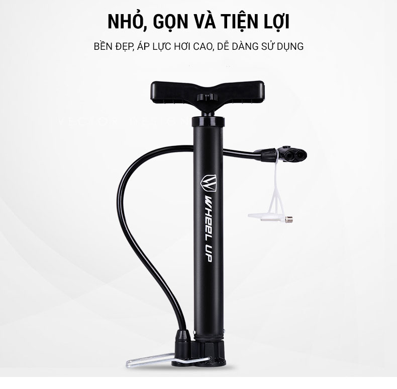 Ống bơm xe đạp Wheel Up Mini Tower 2 bom xe dap wheelup classic pp 02 006 Ống bơm xe đạp Wheel Up Mini Tower - YCB.vn