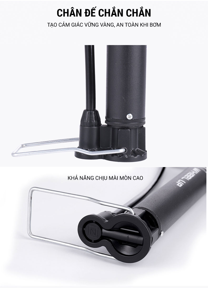 Ống bơm xe đạp Wheel Up Mini Tower 6 bom xe dap wheelup classic pp 02 010 Ống bơm xe đạp Wheel Up Mini Tower - YCB.vn