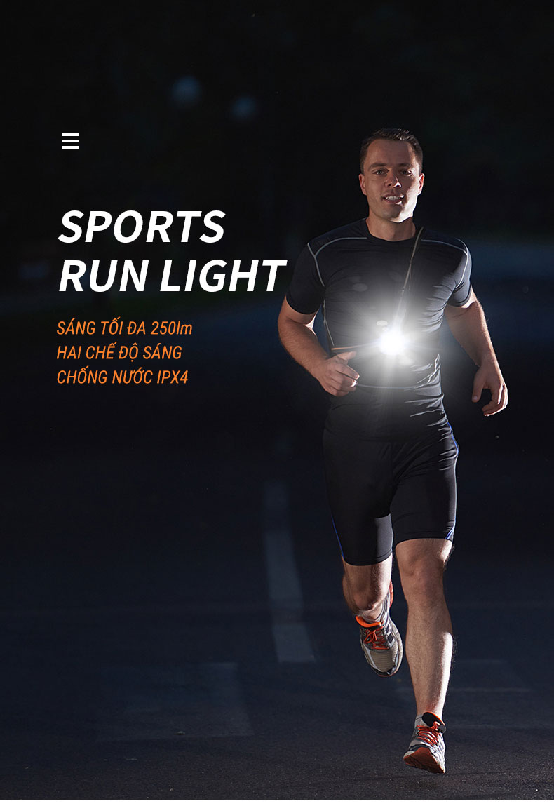 den pin deo nguc chong nuoc aonijie running chest light E4303 2 Đèn pin đeo ngực chống nước Aonijie Running Chest Light E4303 - YCB.vn