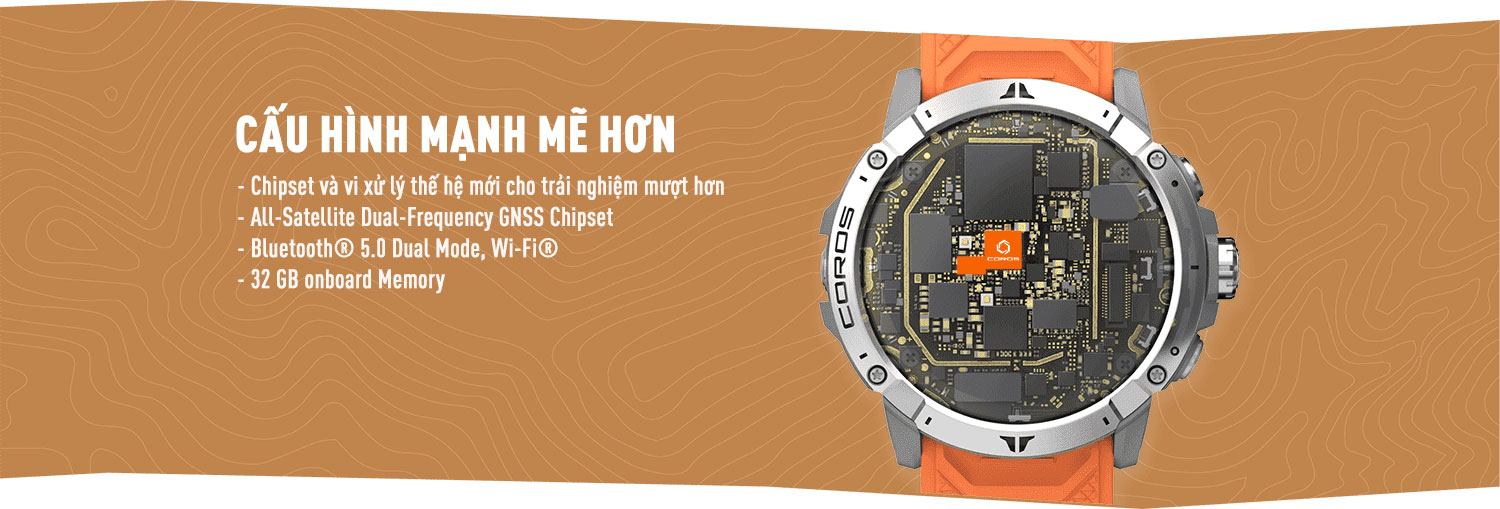 Đồng hồ thể thao Coros Vertix 2 - Obsidian - YCB.vn