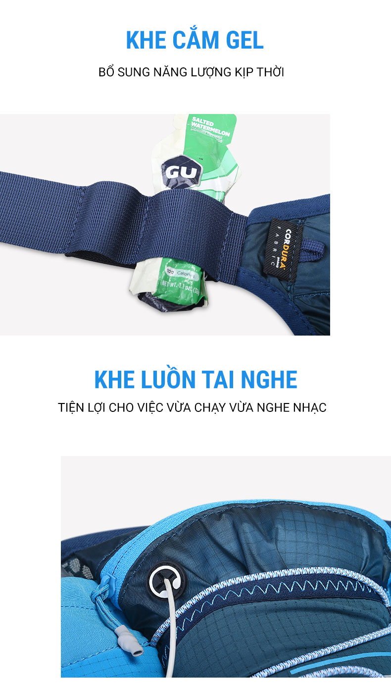 Đai đeo hông đựng nước Aonijie Hydration Belt W8140 (B035s) 3 tui deo hong aonijie w8104 b035s 26 Đai đeo hông đựng nước Aonijie Hydration Belt W8140 (B035s) - YCB.vn