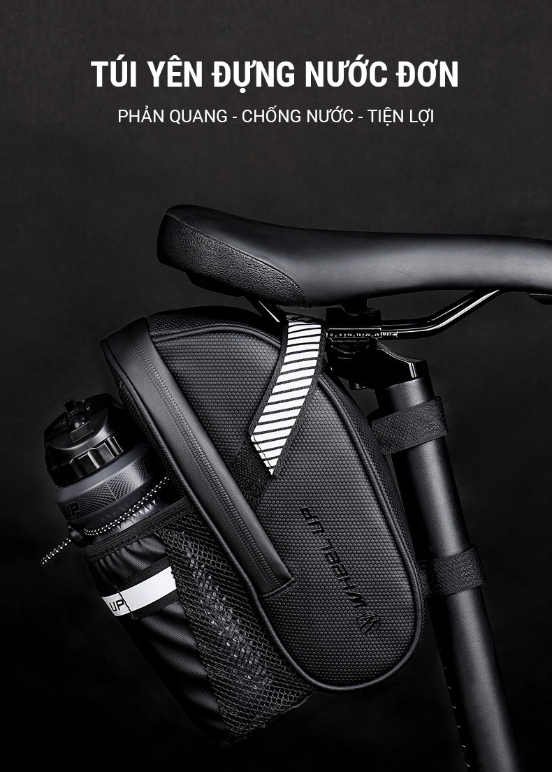 Túi yên đựng bình nước đơn Wheel Up (SB-04) 1 tui yen dung nuoc don wheel up sb 04 2 Túi yên đựng bình nước đơn Wheel Up (SB-04) - YCB.vn