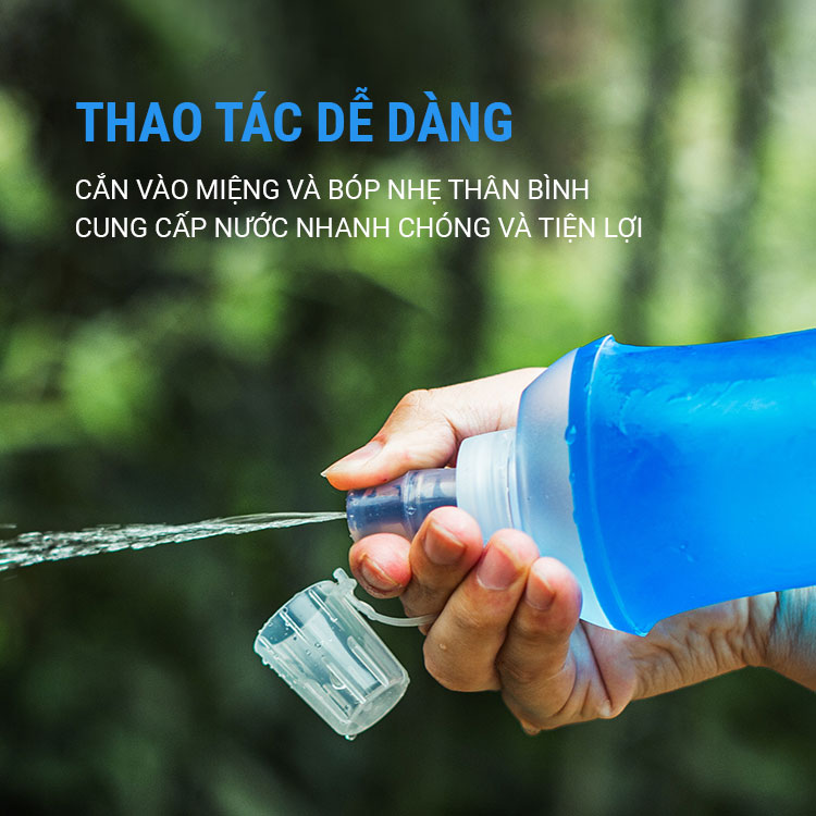 Bình nước dẻo Aonijie Soft Flask SD28 (500ml) 4 binh nuoc deo aonijie sd28 500ml 1 Bình nước dẻo Aonijie Soft Flask SD28 (500ml) - YCB.vn