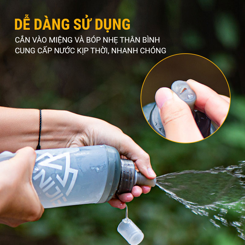 binh nuoc deo aonijie soft flask 500ml sd26 3 Bình nước dẻo Aonijie Soft Flask SD26 (500ml) - YCB.vn