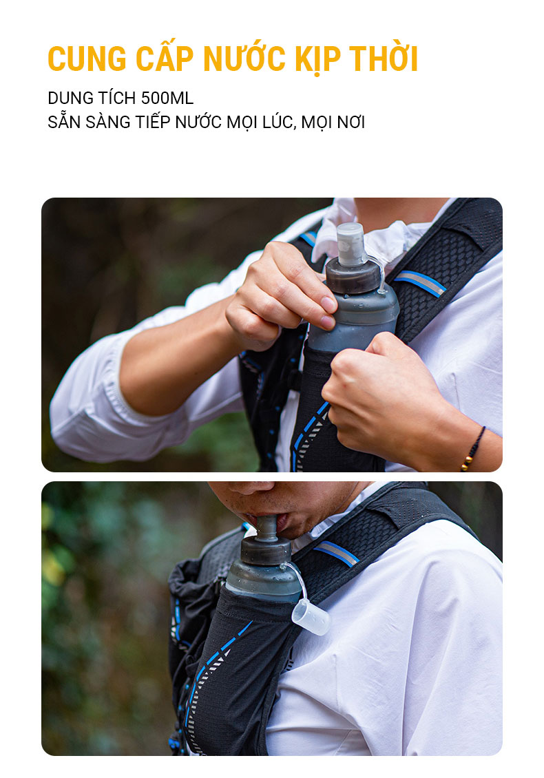 binh nuoc deo aonijie soft flask 500ml sd26 9 Bình nước dẻo Aonijie Soft Flask SD26 (500ml) - YCB.vn