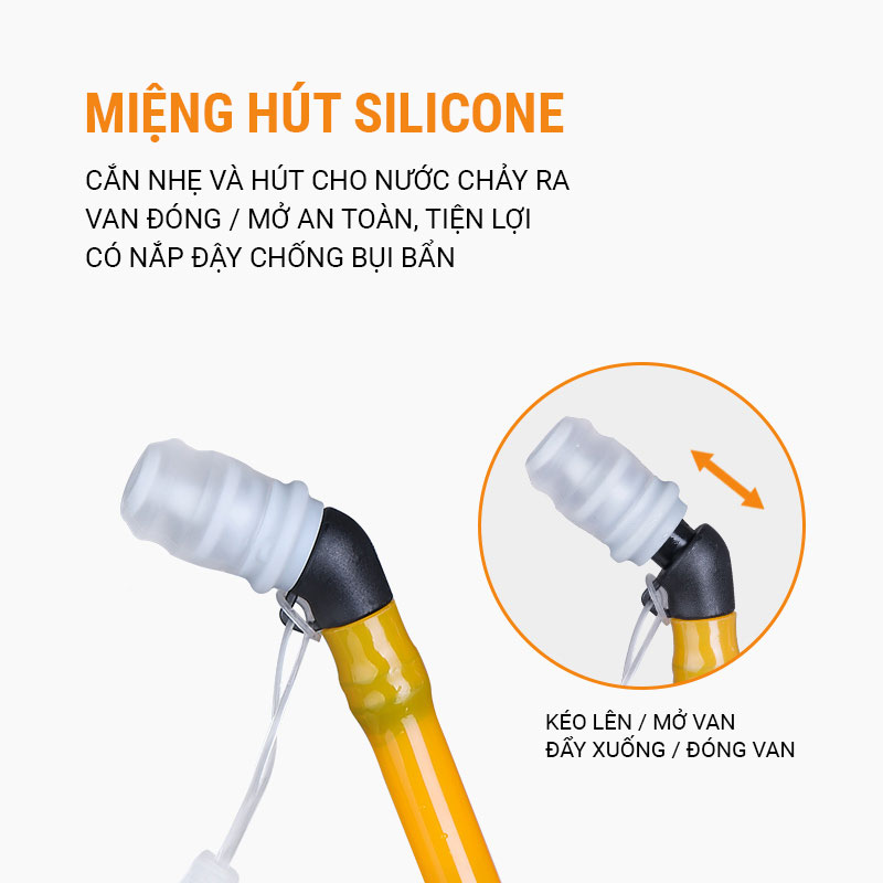 Túi nước thể thao 2 ngăn Aonijie Hydration Bladder 2L (SD56) 5 tui nuoc 2 ngan aonijie sd56 2L 4 Túi nước thể thao 2 ngăn Aonijie Hydration Bladder 2L (SD56) - YCB.vn