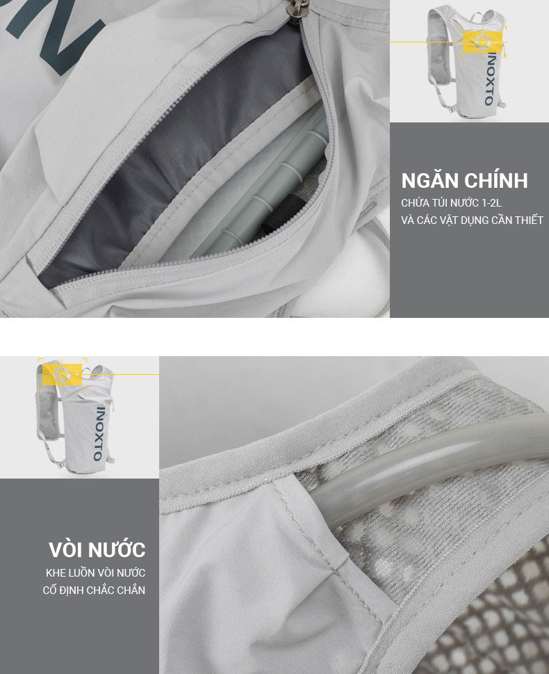 Vest chạy trail IXOTNO Eagle 591 5L 5 vest chay trail inoxto eagle 951 033 Vest chạy trail IXOTNO Eagle 591 5L - YCB.vn
