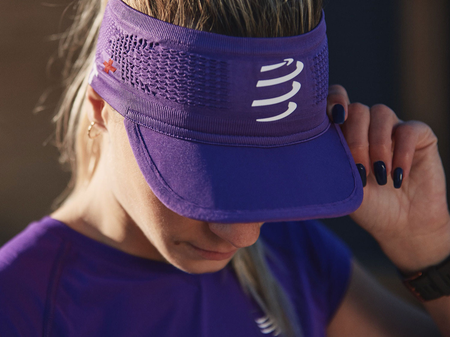 SPIDERWEB HEADBAND ON OFF TILLANDSIA PURPLE 1 Băng Trán Thể Thao Chống Nắng Compressport Spiderweb Headband On/Off - YCB.vn
