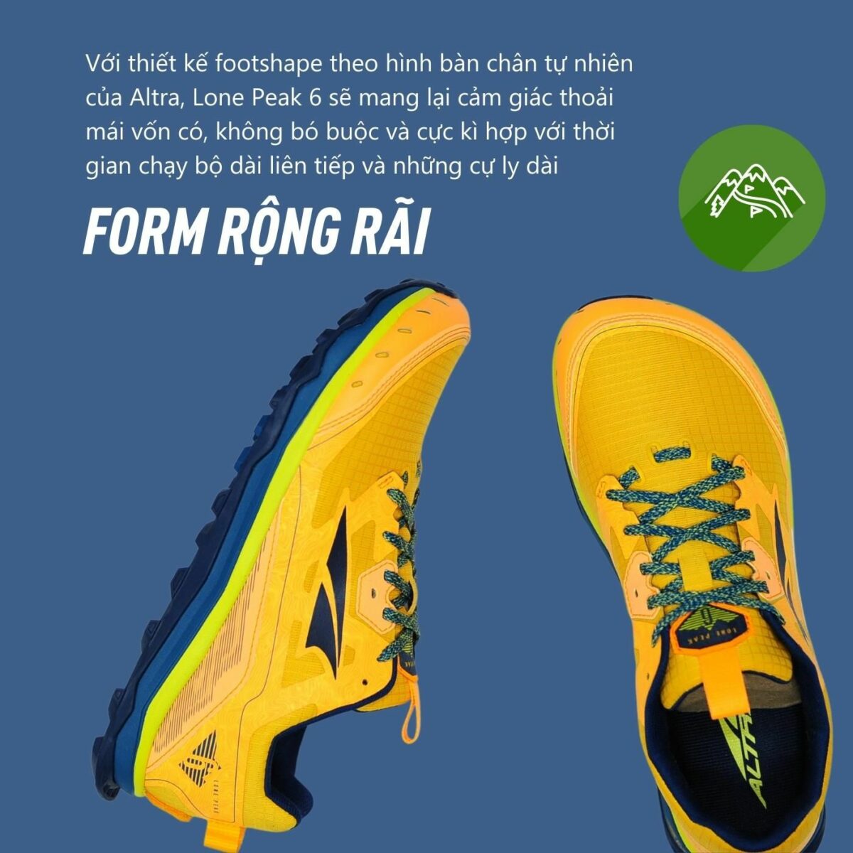 giay chay dia hinh nam altra lone peak 6 7 Giày Chạy Địa Hình Nam Altra Lone Peak 6 - Dusty Teal - YCB.vn