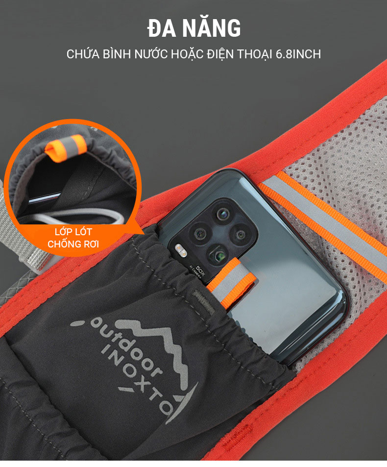 vest chay trail inoxto topspeed 2 5 30 Vest nước chạy trail INOXTO Topspeed 592 (2.5L / 3.5L) (tặng kèm 2 bình nước 300ml) - YCB.vn