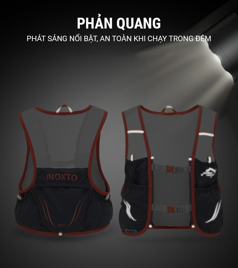 vest chay trail inoxto topspeed 2 5 31 Vest nước chạy trail INOXTO Topspeed 592 (2.5L / 3.5L) (tặng kèm 2 bình nước 300ml) - YCB.vn