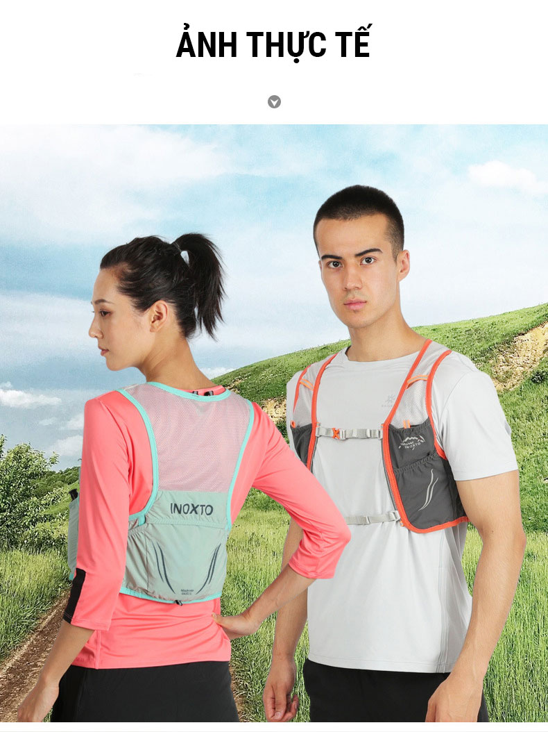 vest chay trail inoxto topspeed 2 5 33 Vest nước chạy trail INOXTO Topspeed 592 (2.5L / 3.5L) (tặng kèm 2 bình nước 300ml) - YCB.vn