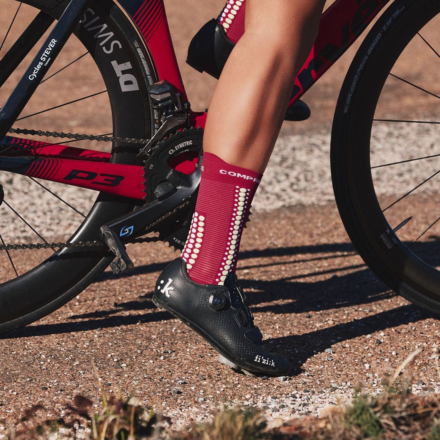 Compressport bike socks v4.06 Vớ đạp xe Compressport Pro Racing Socks V4.0 – Bike - YCB.vn